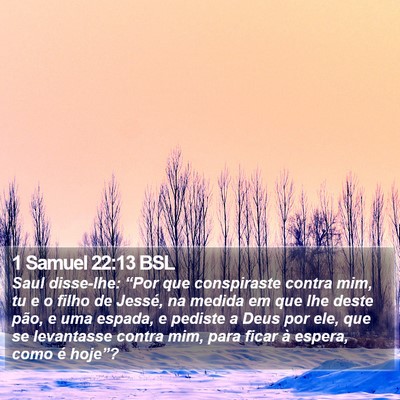 1 Samuel 22:13 BSL Bible Verse Image