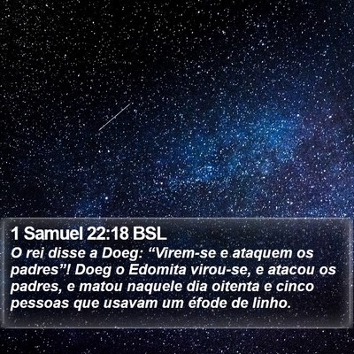 1 Samuel 22:18 BSL Bible Verse Image