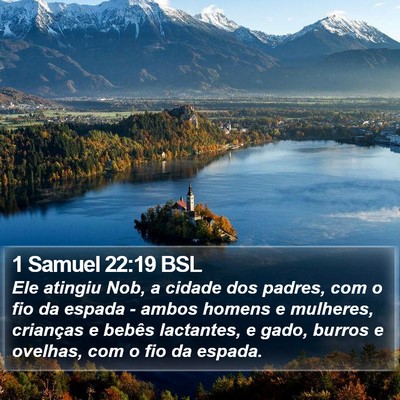 1 Samuel 22:19 BSL Bible Verse Image