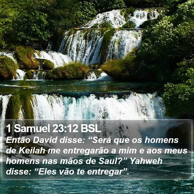 1 Samuel 23:12 BSL Bible Verse Image