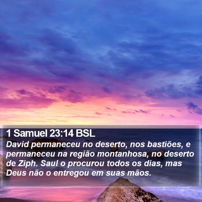 1 Samuel 23:14 BSL Bible Verse Image