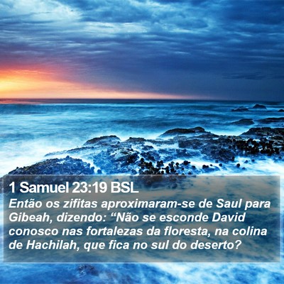 1 Samuel 23:19 BSL Bible Verse Image