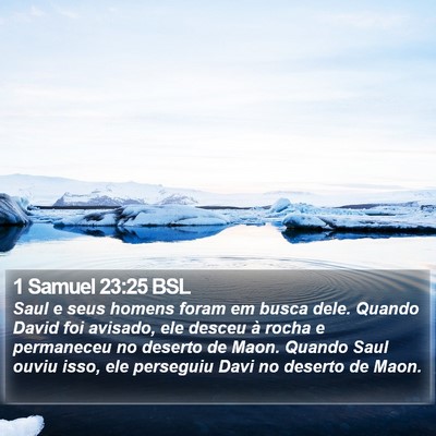 1 Samuel 23:25 BSL Bible Verse Image