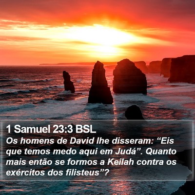 1 Samuel 23:3 BSL Bible Verse Image