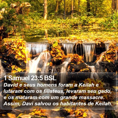 1 Samuel 23:5 BSL Bible Verse Image