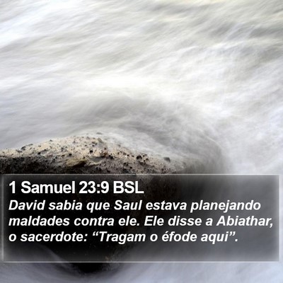 1 Samuel 23:9 BSL Bible Verse Image