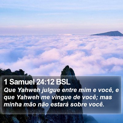 1 Samuel 24:12 BSL Bible Verse Image
