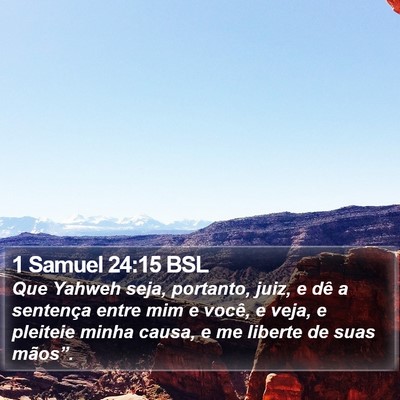 1 Samuel 24:15 BSL Bible Verse Image
