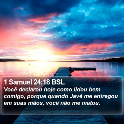 1 Samuel 24:18 BSL Bible Verse Image