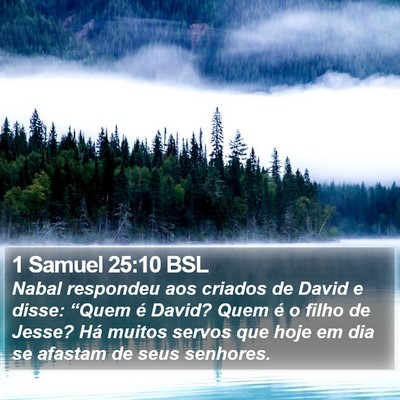 1 Samuel 25:10 BSL Bible Verse Image