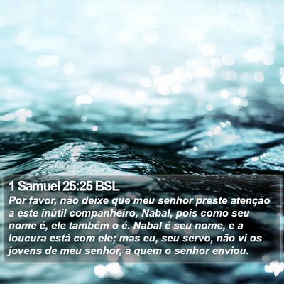 1 Samuel 25:25 BSL Bible Verse Image