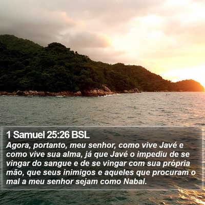1 Samuel 25:26 BSL Bible Verse Image