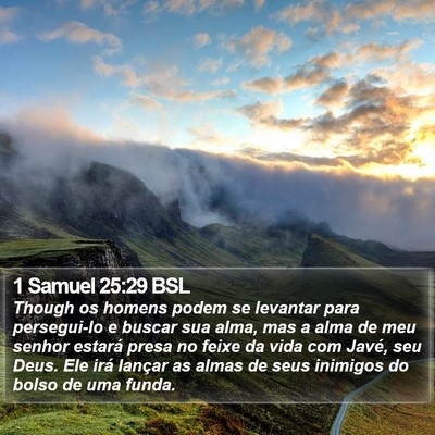 1 Samuel 25:29 BSL Bible Verse Image