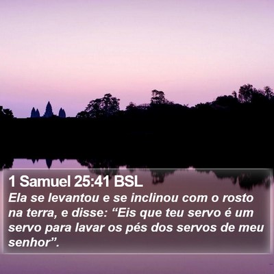 1 Samuel 25:41 BSL Bible Verse Image