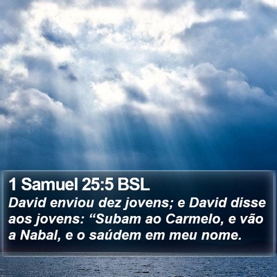 1 Samuel 25:5 BSL Bible Verse Image