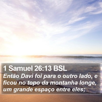 1 Samuel 26:13 BSL Bible Verse Image
