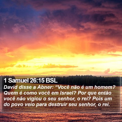 1 Samuel 26:15 BSL Bible Verse Image