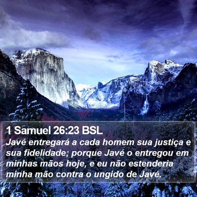 1 Samuel 26:23 BSL Bible Verse Image