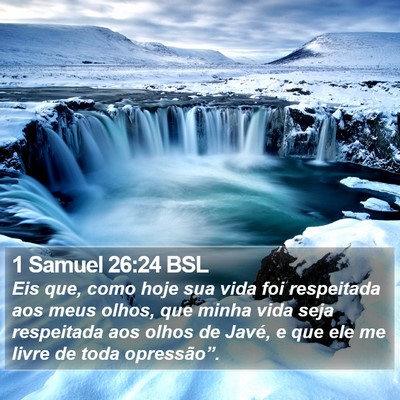 1 Samuel 26:24 BSL Bible Verse Image