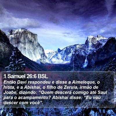 1 Samuel 26:6 BSL Bible Verse Image
