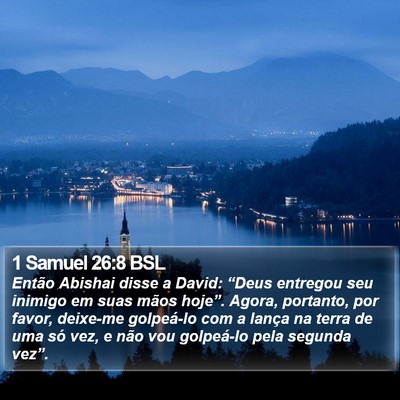 1 Samuel 26:8 BSL Bible Verse Image