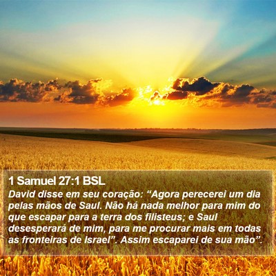 1 Samuel 27:1 BSL Bible Verse Image