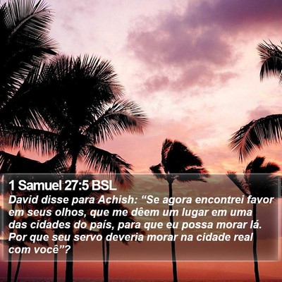 1 Samuel 27:5 BSL Bible Verse Image