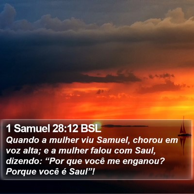 1 Samuel 28:12 BSL Bible Verse Image