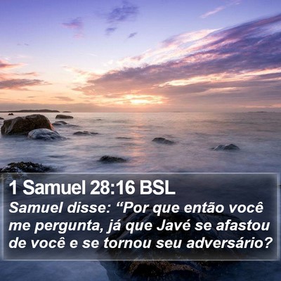 1 Samuel 28:16 BSL Bible Verse Image