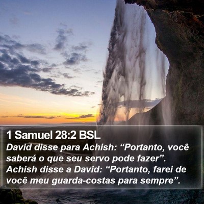 1 Samuel 28:2 BSL Bible Verse Image