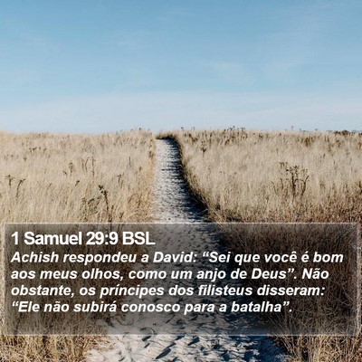 1 Samuel 29:9 BSL Bible Verse Image