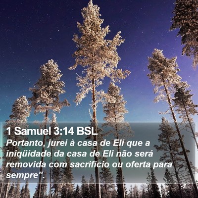 1 Samuel 3:14 BSL Bible Verse Image