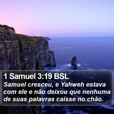 1 Samuel 3:19 BSL Bible Verse Image