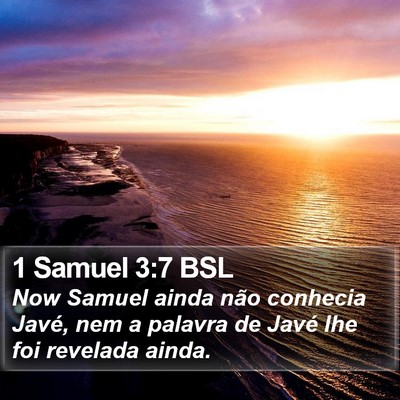 1 Samuel 3:7 BSL Bible Verse Image