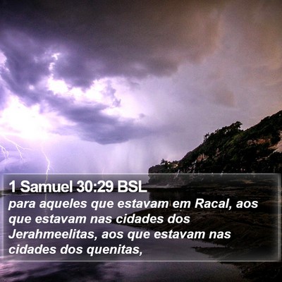 1 Samuel 30:29 BSL Bible Verse Image