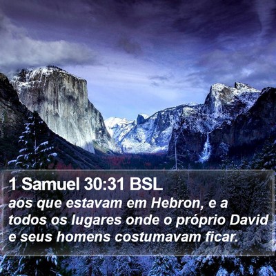 1 Samuel 30:31 BSL Bible Verse Image