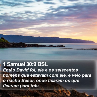 1 Samuel 30:9 BSL Bible Verse Image