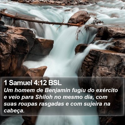 1 Samuel 4:12 BSL Bible Verse Image