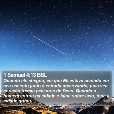 1 Samuel 4:13 BSL Bible Verse Image