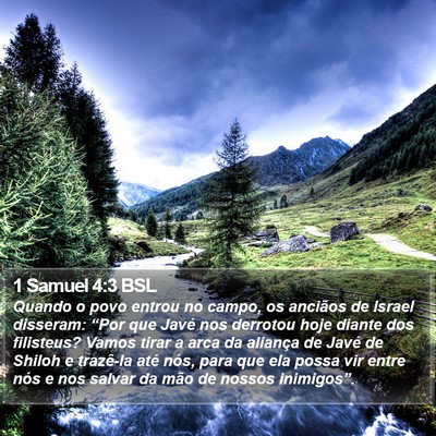 1 Samuel 4:3 BSL Bible Verse Image