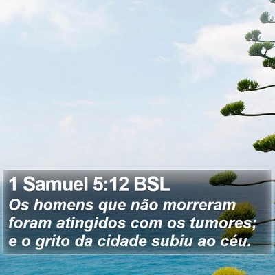 1 Samuel 5:12 BSL Bible Verse Image