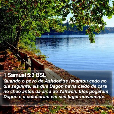 1 Samuel 5:3 BSL Bible Verse Image