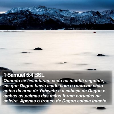 1 Samuel 5:4 BSL Bible Verse Image