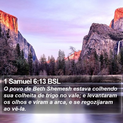1 Samuel 6:13 BSL Bible Verse Image