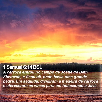 1 Samuel 6:14 BSL Bible Verse Image