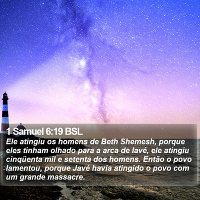 1 Samuel 6:19 BSL Bible Verse Image
