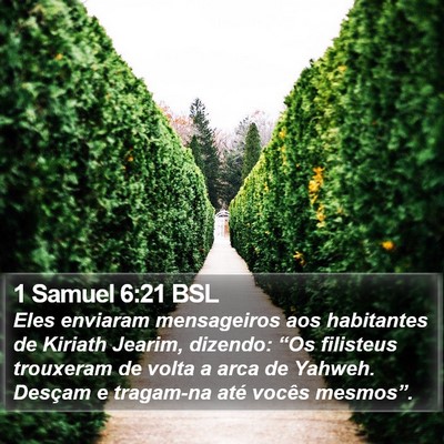 1 Samuel 6:21 BSL Bible Verse Image