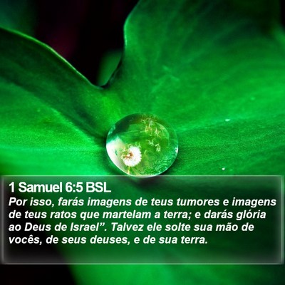 1 Samuel 6:5 BSL Bible Verse Image