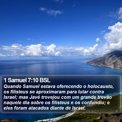 1 Samuel 7:10 BSL Bible Verse Image