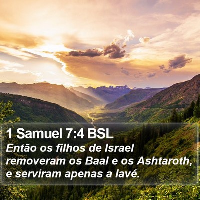 1 Samuel 7:4 BSL Bible Verse Image